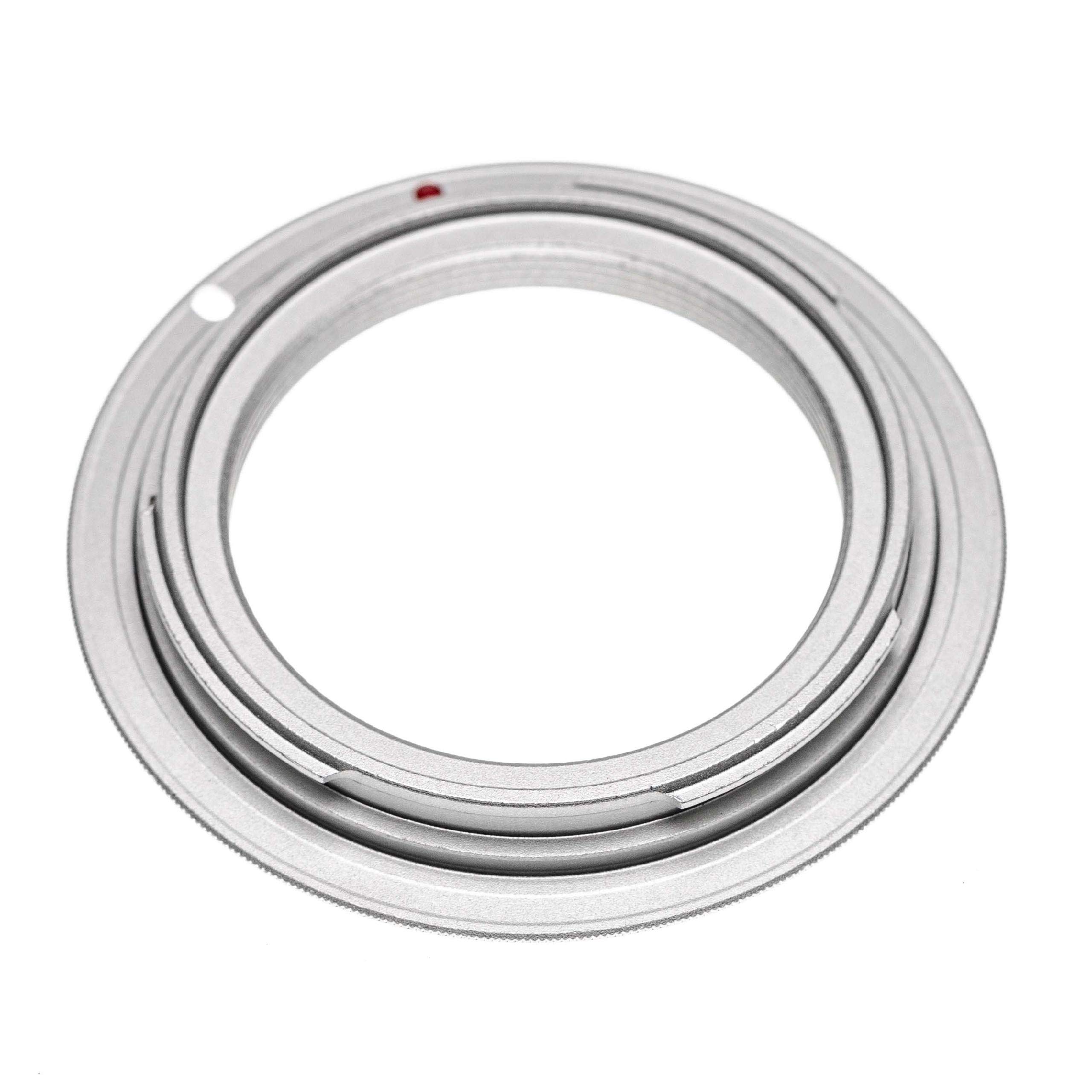 vhbw adattatore compatibile con Canon EOS R, EOS RP - Baionetta RF a obiettivi M42 argento