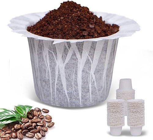 Haetyly 300 filtros desechables de papel de café compatibles con Keurig Single Serve 1.0 y 2.0, se adapta a todas las marcas de filtros