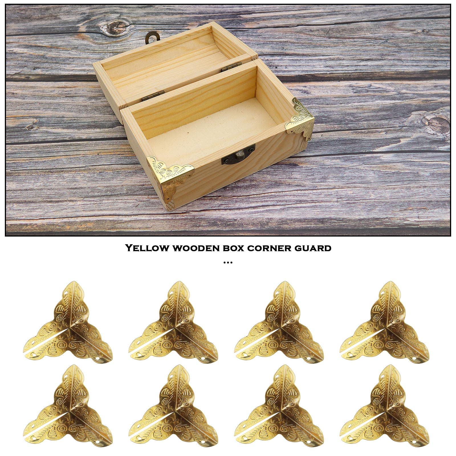 Connettori Angolari Metallici - 6 Pezzi Neri, 90 Gradi, Stile Vintage Per Legno, Sedie, Tavoli