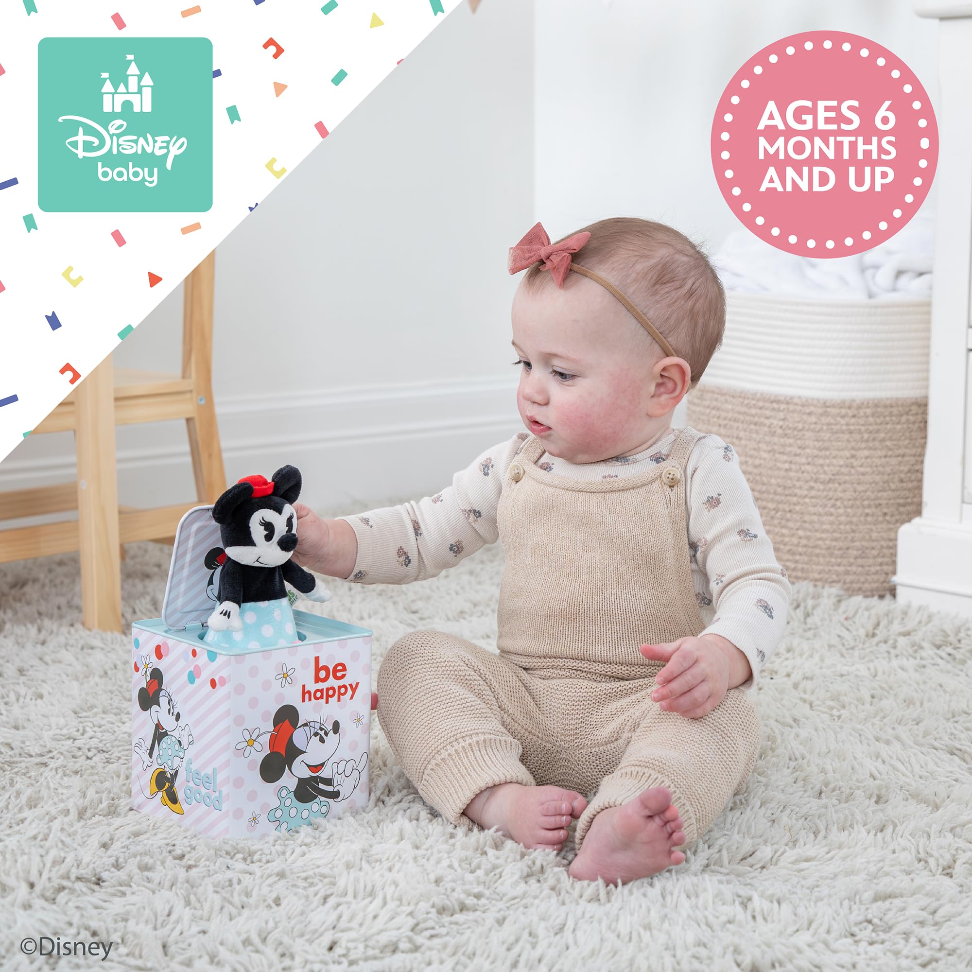 Disney Minnie Mouse Giocattolo Preferito per Bambini Piccoli da 1 a 3 Giocattoli Disney Minnie Mouse per Ragazze, Giocattoli Musicali per Bambini Piccoli da 1 a 3 Anni
