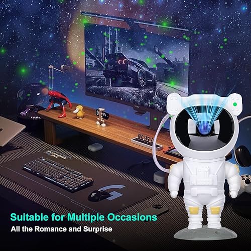 Miniatura 6 de Star Projector Galaxy Night Light,Birthday Gifts Toys for 2-10 Year Old Boys Girls- Astronaut Starry Nebula Ceiling LED Lamp with Timer and
