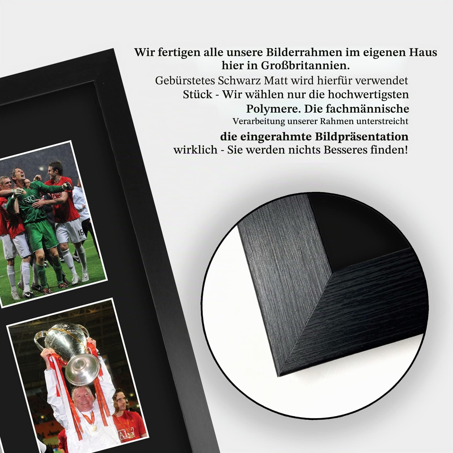 HWC Trading FR A3 2008 UEFA Euro Cup Winners gedruckte Erinnerungsstücke signiert Autogramm Display für Fußballfans und Fans – A3 gerahmt
