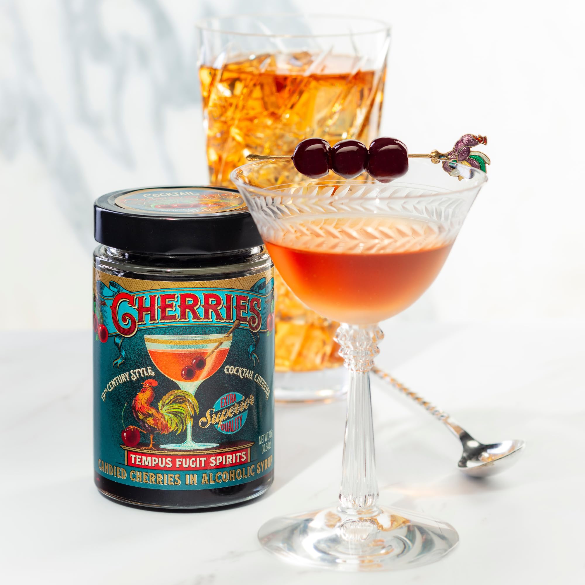 Amazon.com : Tempus Fugit Spirits Black Amarena Cocktail Cherries