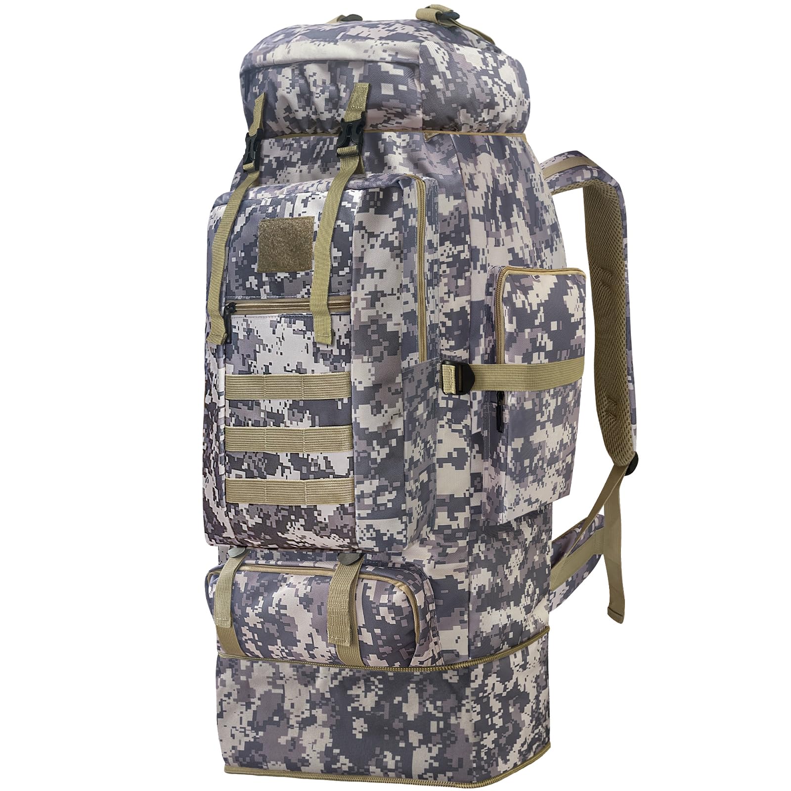 Lizbin 100L Camping Hiking Backpack, Military Tactical Backpack Molle  Rucksack, Extra Large Hiking Backpack, Water Resistant Hiking Daypack,  Outdoor Sports Backpack, Adjustable Sport Bags (Camouflage) - BigaMart