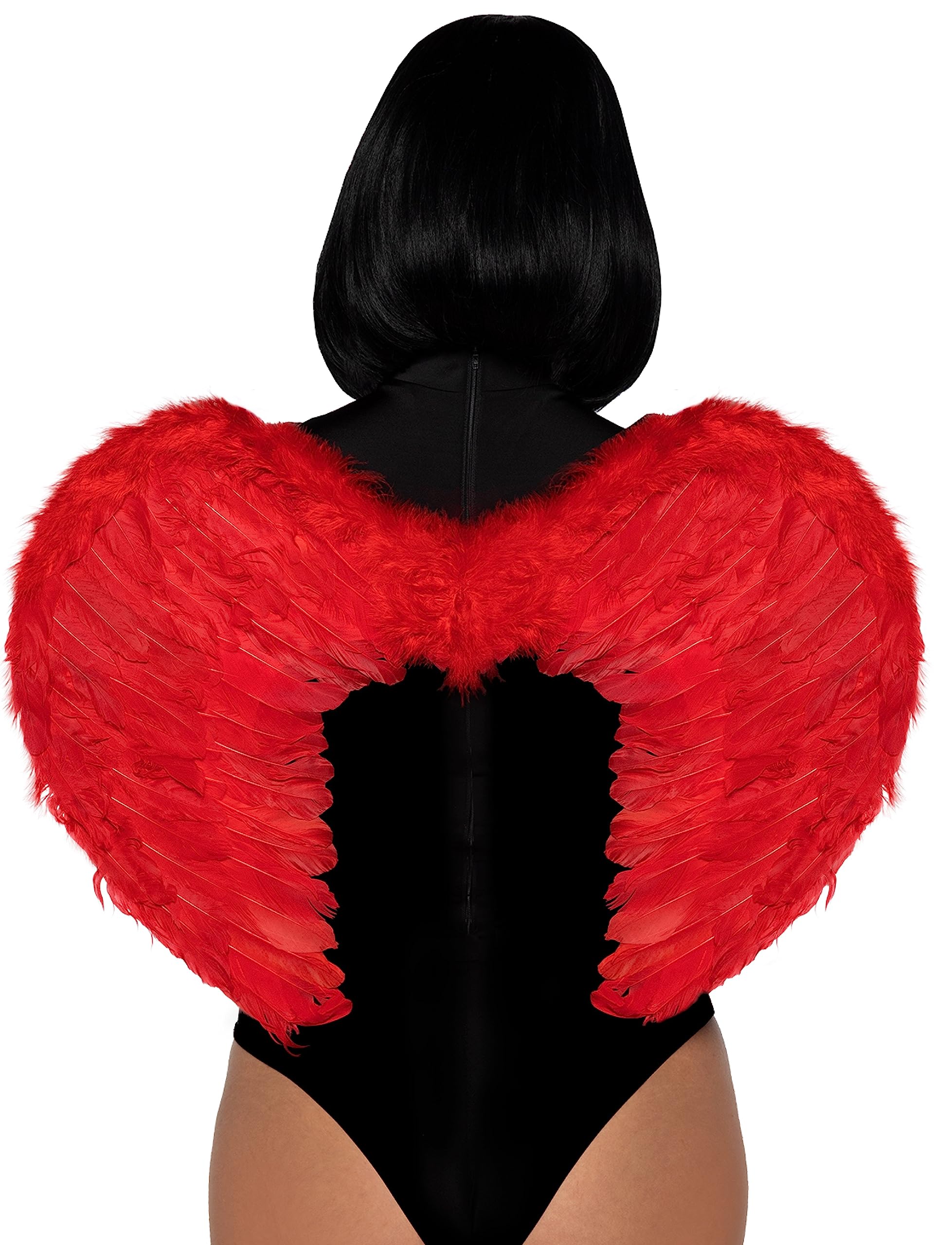 Leg Avenue 2776 00322 Marabou feather devil wings Costume Accessories, Red, One Size