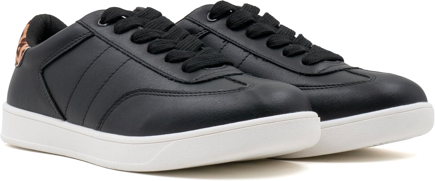 Women's Lace Up Trendy Sneaker Classic Fashion Low Top Walking Shoes - Picture 60 of 109