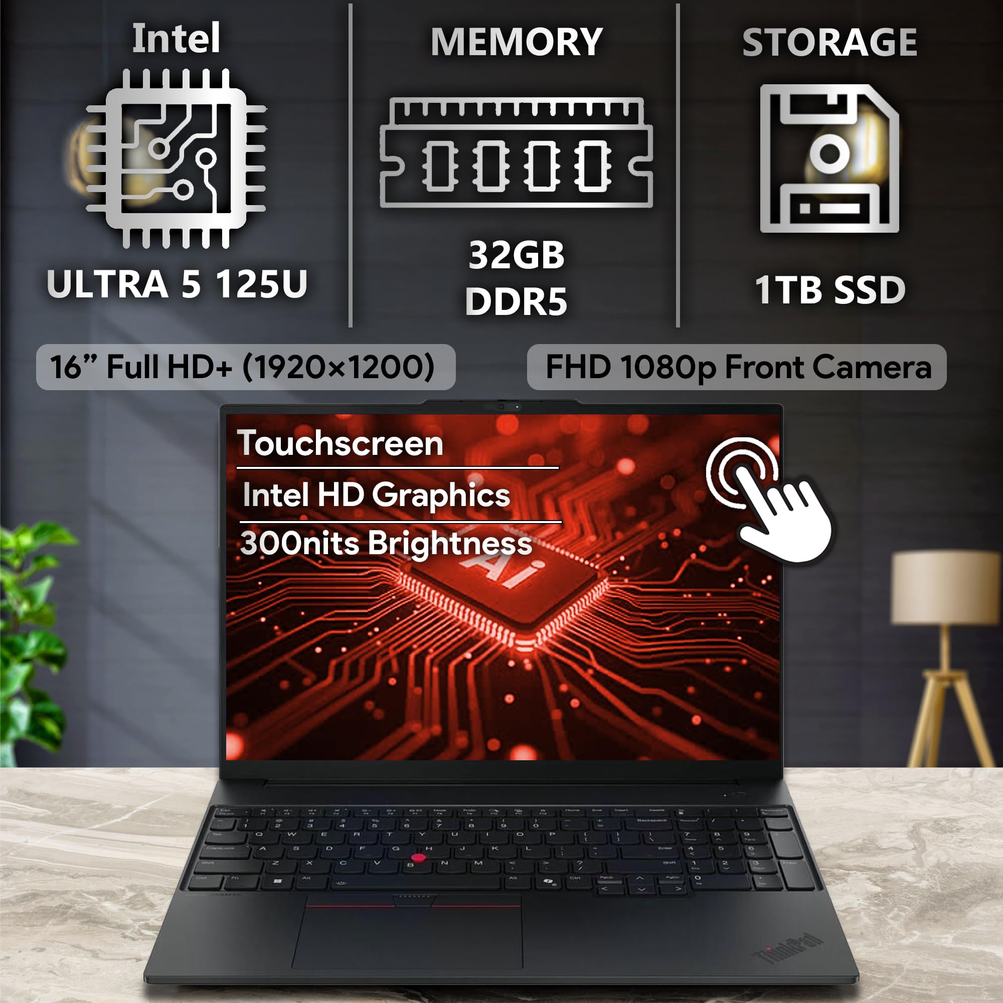 Amazon.com: Lenovo ThinkPad E16 Gen 2 Touchscreen 16