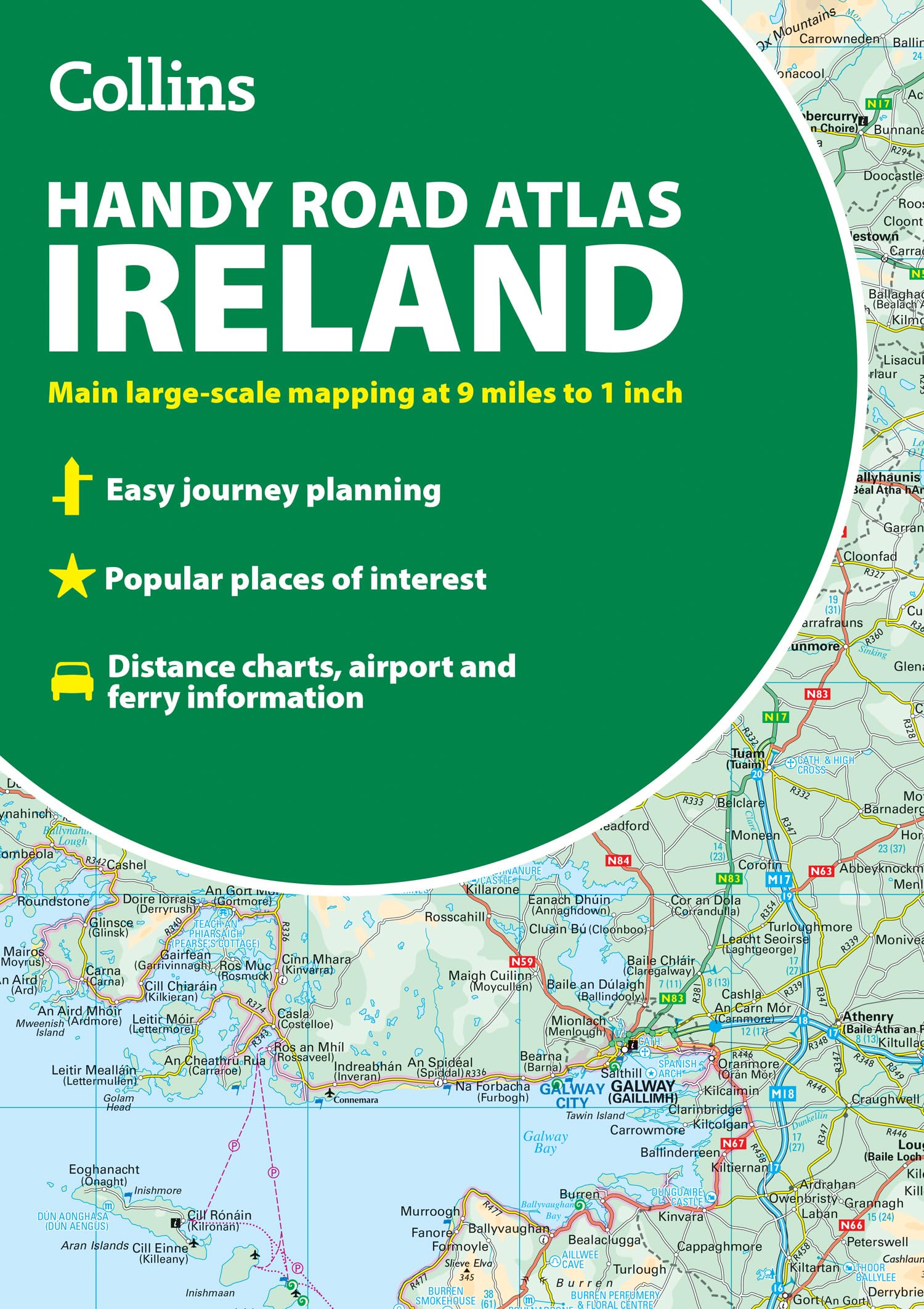 Collins Handy Road Atlas Ireland by Collins Maps PAPERBACK 9780008716523