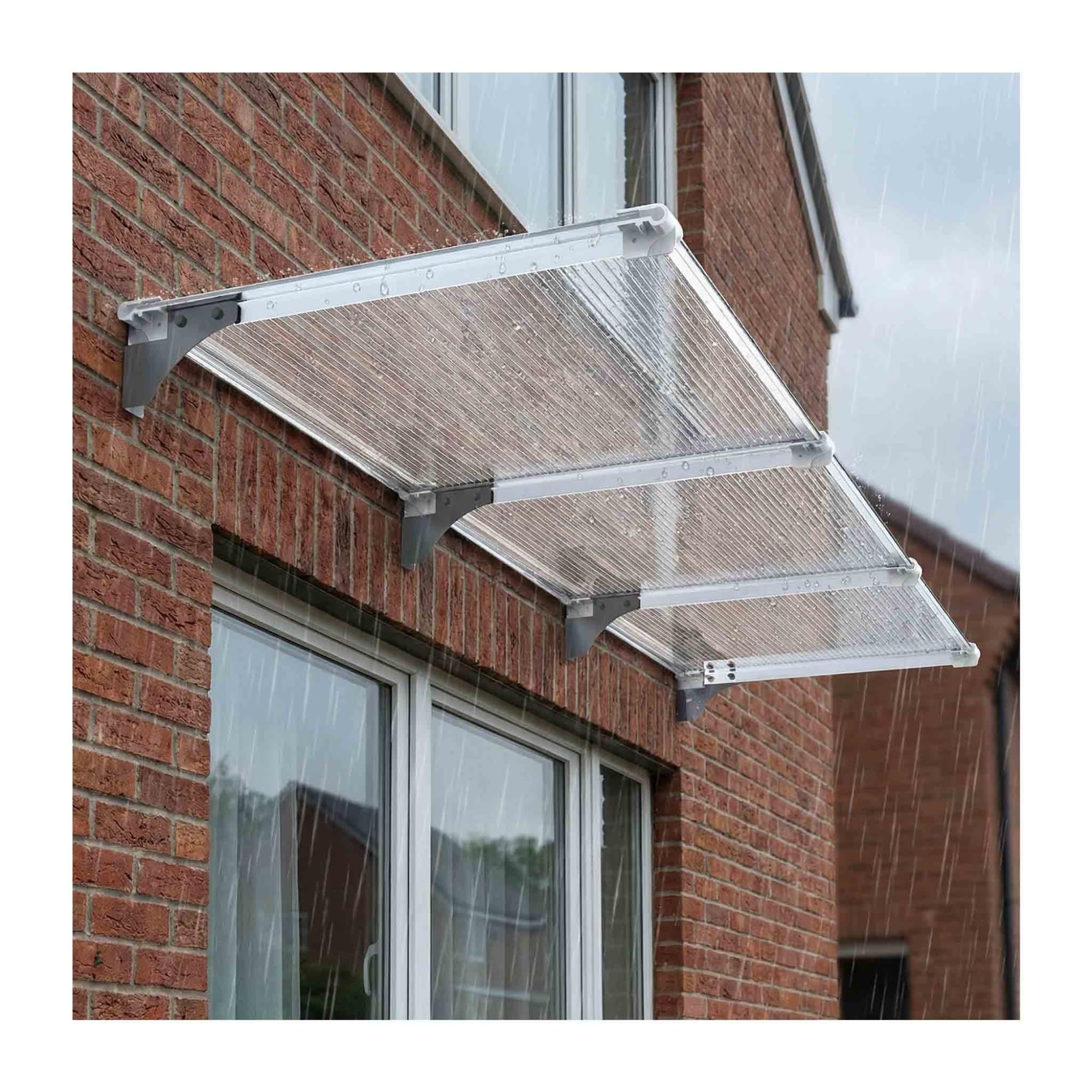 Auvent en surplomb extérieur pour fenêtre marquise de porte étanche