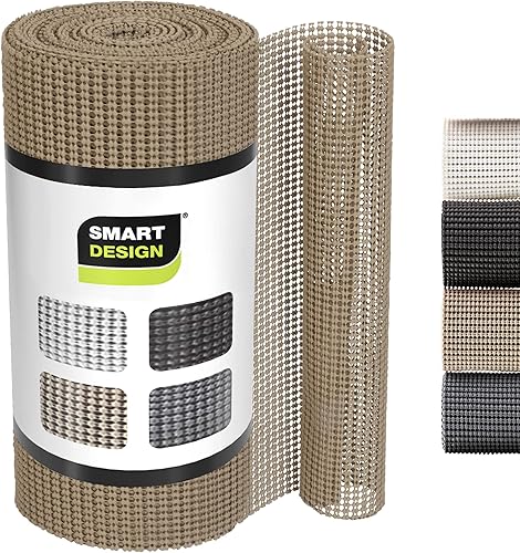 Smart Design - Forro clásico para estantes y cajones, 12pulgadas x 20pies, no adhesivo, con agarre fuerte, protege y personaliza la organización y