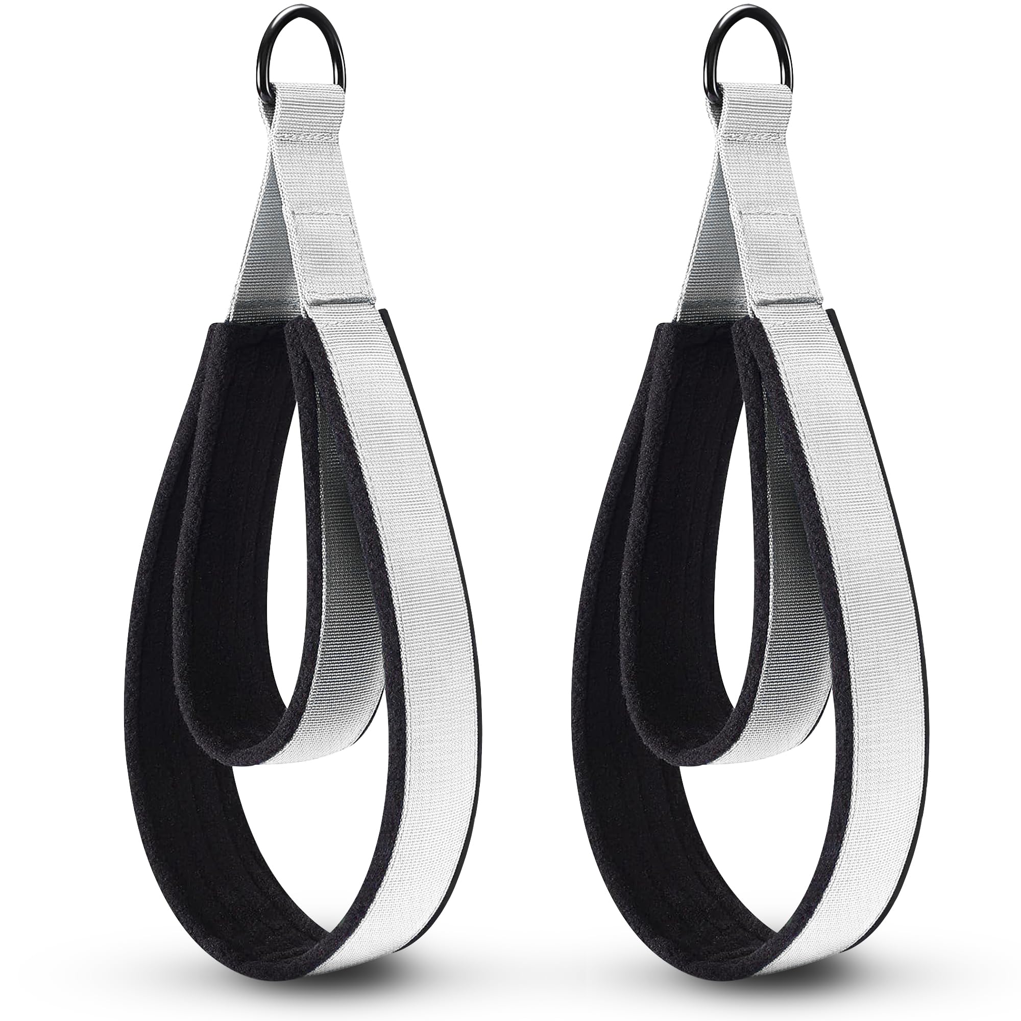 2PCS Pilates Strap, Pilates Double Loop Strap, Comfortable Enhanced Thickness, Fitness D-Ring Double Loop Strap, Pilates Equipment D-Ring Strap, Home Gym Yoga Workout Accessories — image 1