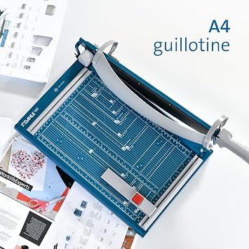 Dahle 561 Premium Guillotine Trimmer, 14 Cut Length, 35 Sheet Capacity, Self-Sharpening Blade, Automatic Clamp, w/Safety Guard