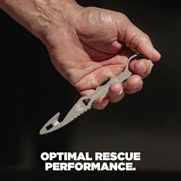 Benchmade - SOCP 179 Rescue Tool with Black Sheath, Hook, Oxygen Wrench, and Carbide Glass Breaker (179GRY)