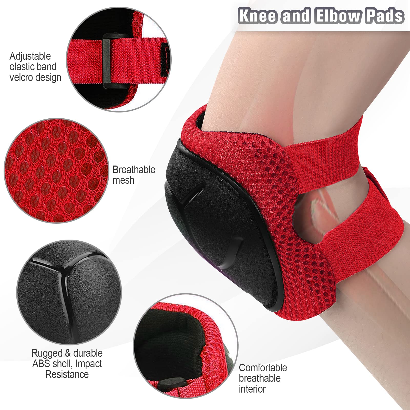 Set di 6 Protezioni per Bambini, Set di Protezioni in Linea, per Pattinaggio, Skateboard - 4