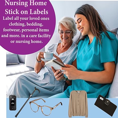 Miniatura 4 de Etiquetas de nombre impermeables personalizadas a presión y pegan con nombre personalizado en etiquetas de la ropa. Etiquetas personalizables con