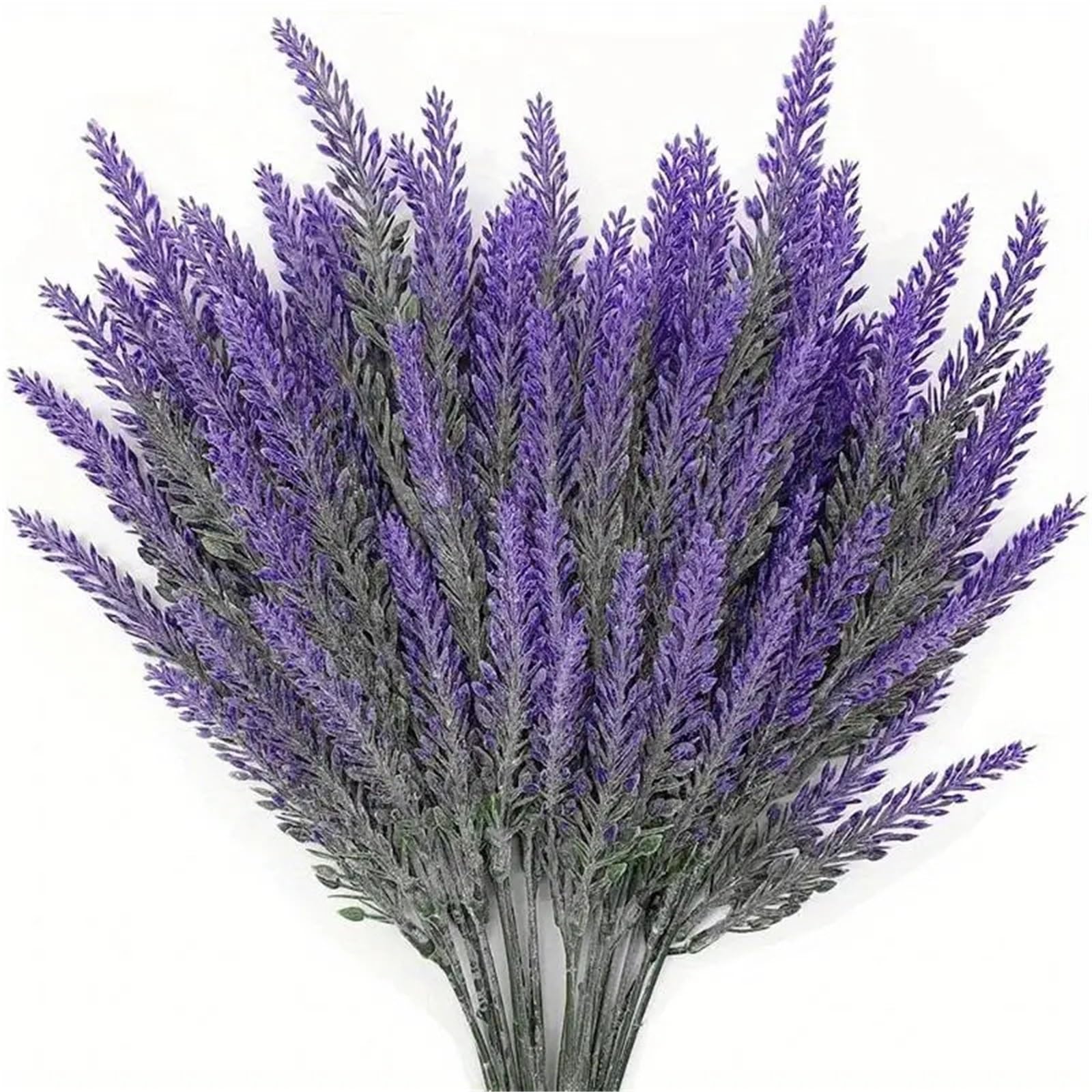 Dcrxz Artificial Flowers 10Pcs/Lot Artificial Lavender Flowers Romantic Provence Style Plastic Vase for Wedding Christmas Home Decor