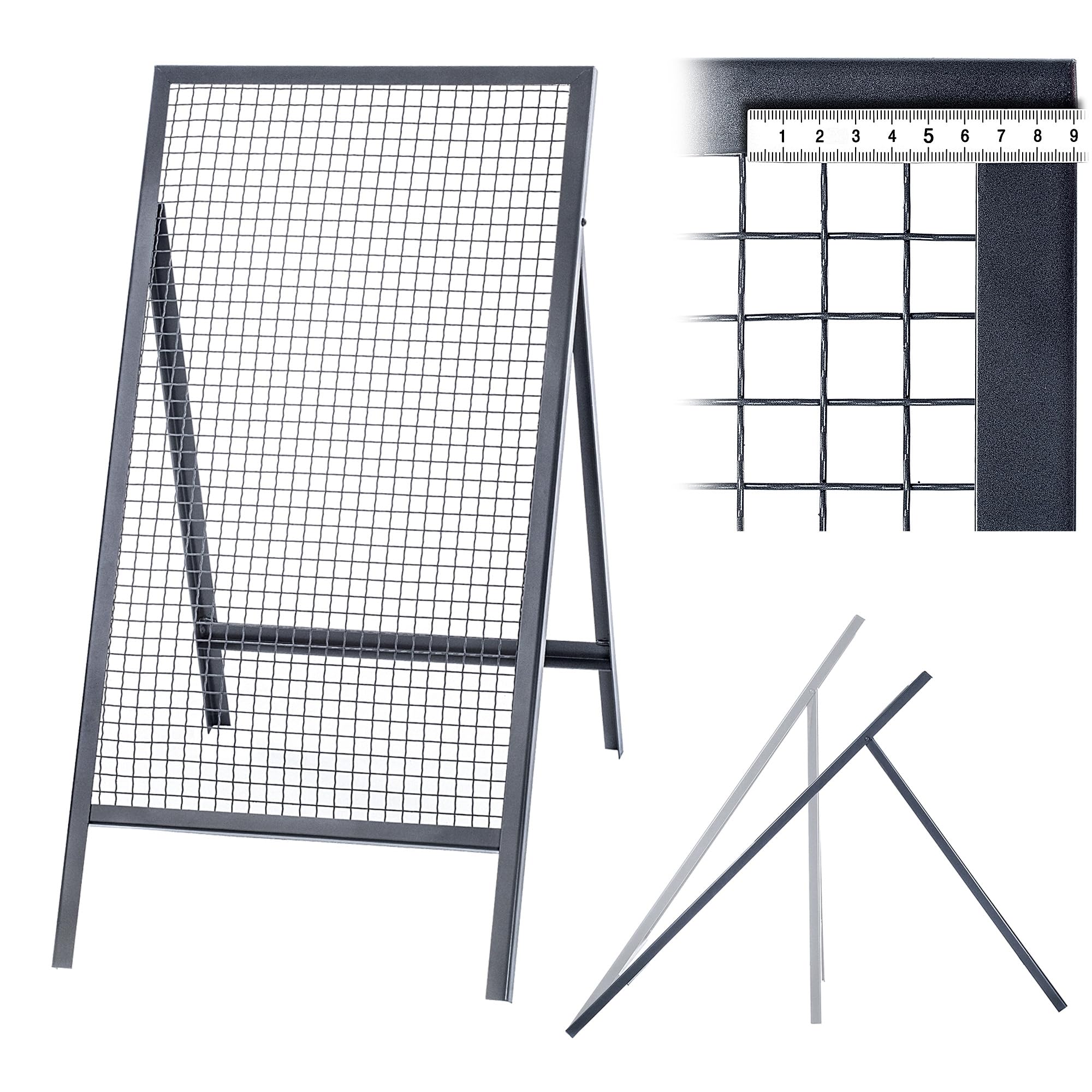 KADAX Colino passante, griglia in filo di acciaio, filtro da giardino, filtro in acciaio, filtro per sabbia, filtro rettangolare per sabbia e compost e terra e pietre (larghezza maglie 2,​0 x 2,​0 cm)