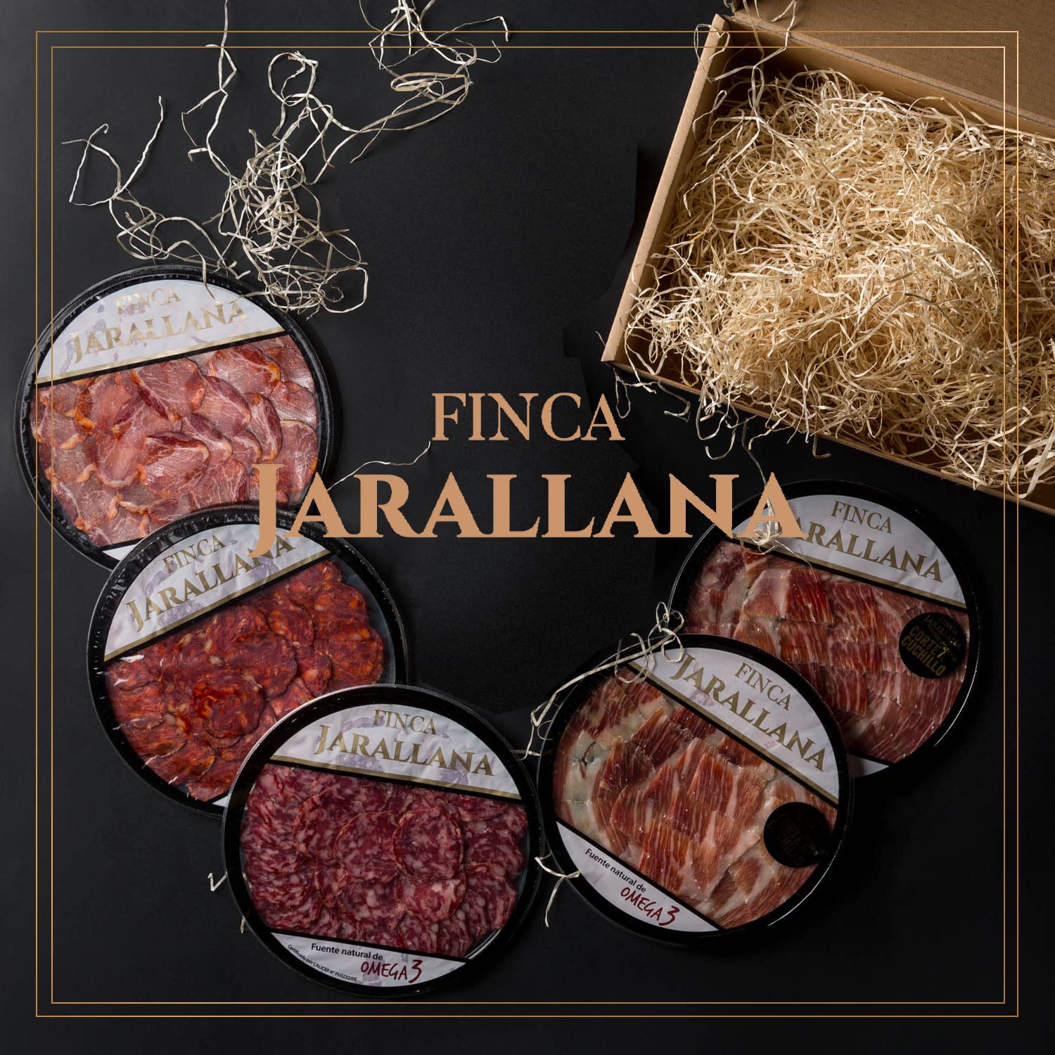 Finca Jarallana Surtido Ibérico Pack Embutidos 5 Platos 100 g Secado Natural