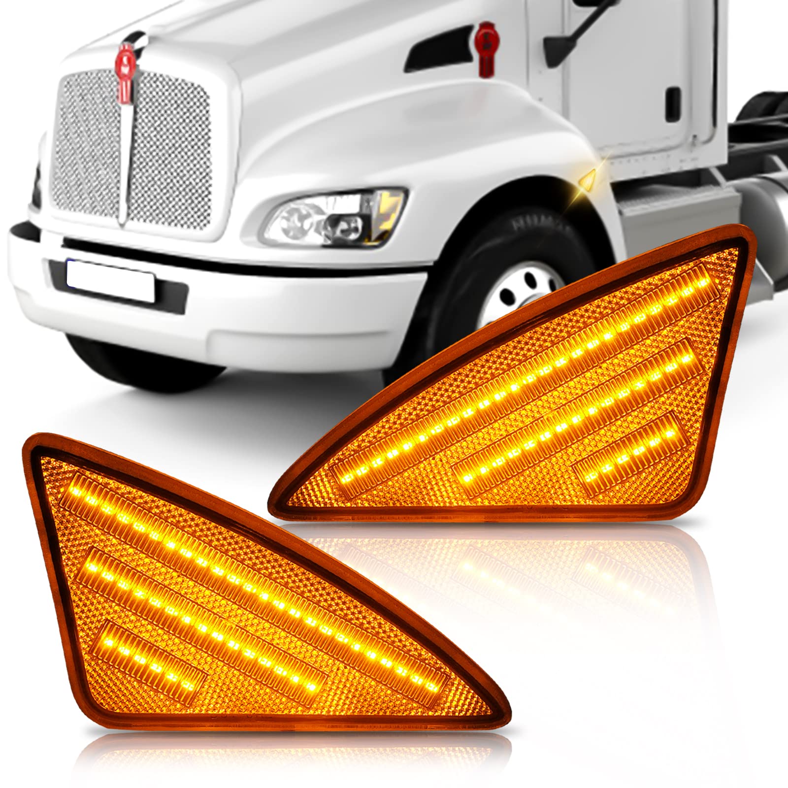 take3588　703530 天板金網 Amazon.com: Bestview Side Marker Light Assembly, Turn Signal