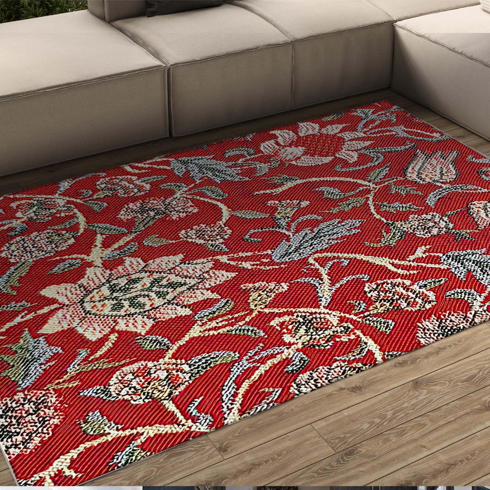 Tapis William Morris 120x160cm la solution pour sol froid et pièce sans relief