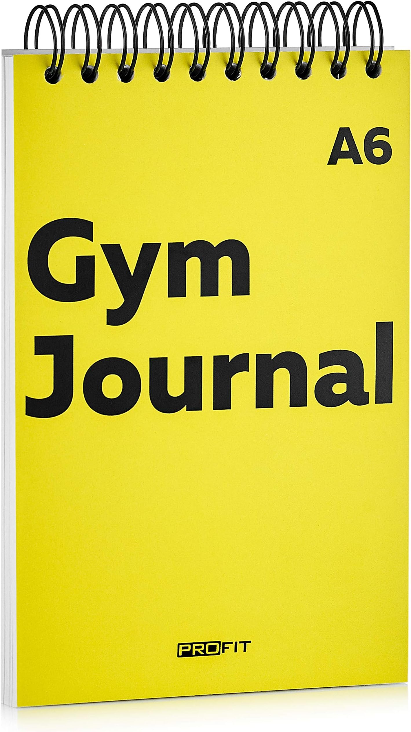 Gym Journal by ProFit – 128 Workouts, A6 (4 x 6 inches), 140 Pages, Wire-bound - Exercise Log Book Designed by Professionals to Get Things Done – Easy to Use Fitness Planner