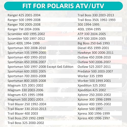 Miniatura 2 de Pernos de rueda trasera para Polaris Sportsman Ranger Outlaw Magnum Trail Blazer Trail Boss Predator Scrambler Xpedition Xplorer Xpress ATP Hawkeye