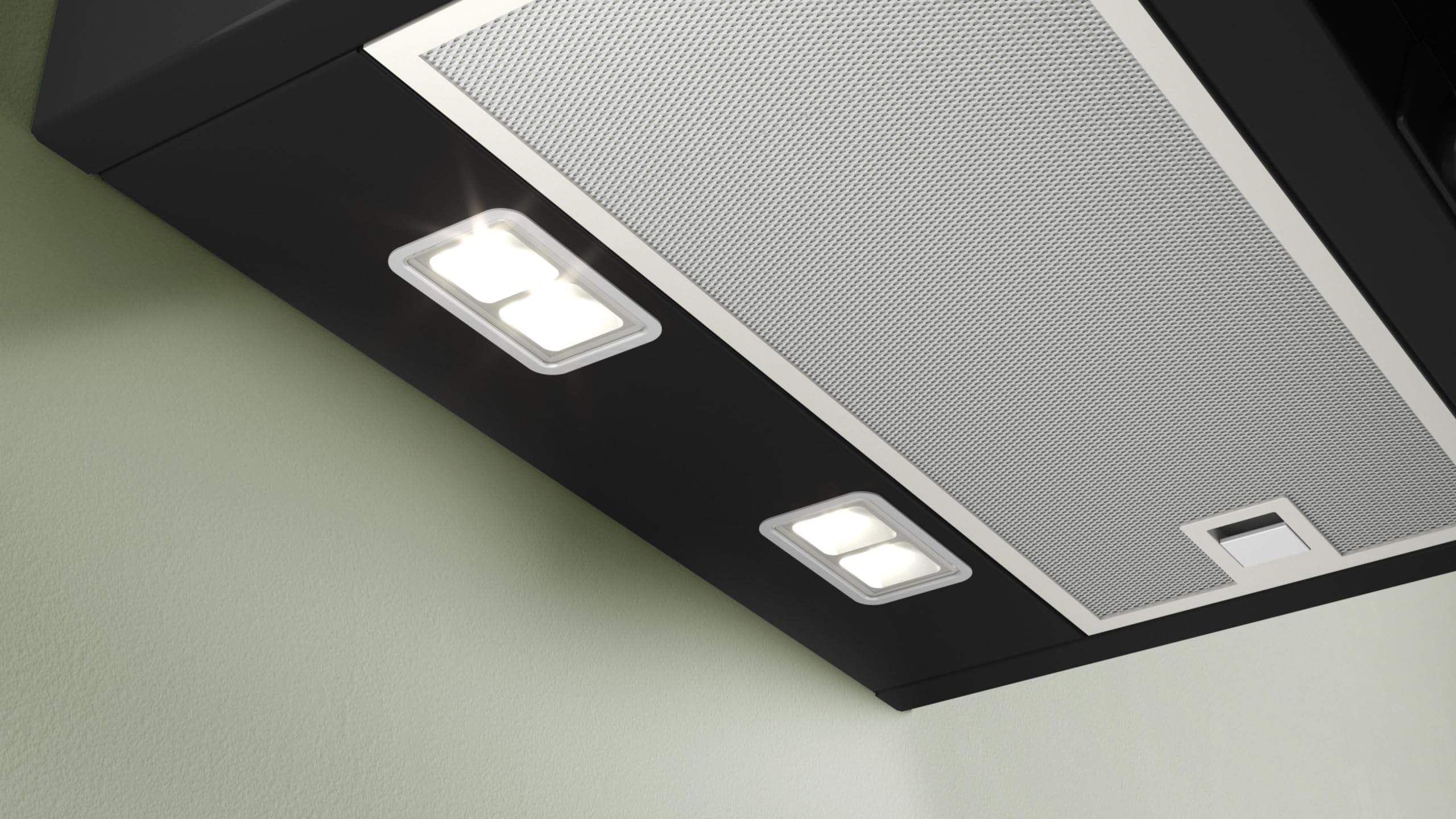 Bosch - Campana Extractora Decorativa de Pared, 60 cm, Serie 4, Electrónica TouchControl, Motor EcoSilence, Home Connect, Cristal Negro, DWK67FN60