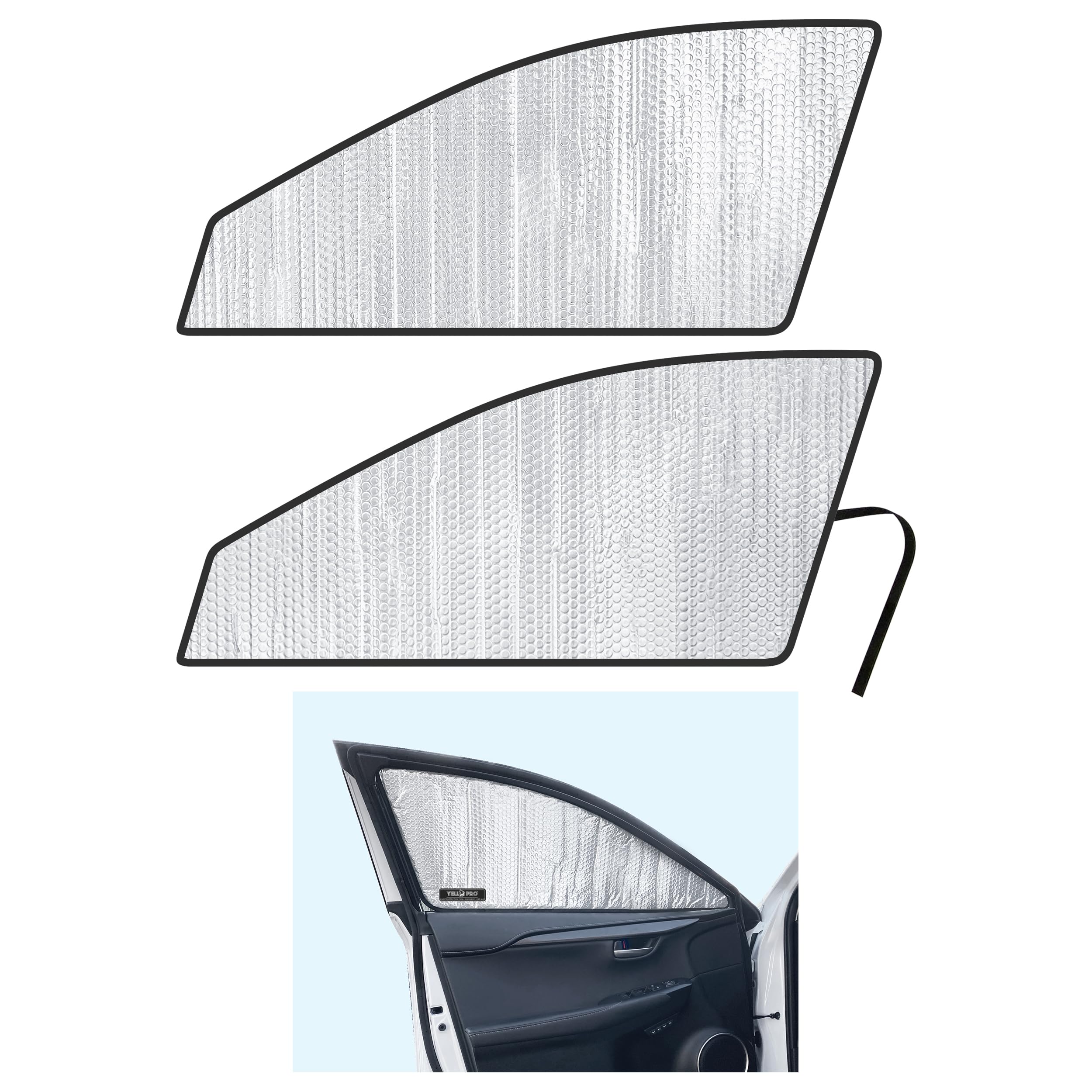 Side Window Front Seat Reflective Sunshade Custom Fit for 2015 2016 2017 2018 2019 2020 2021 Lexus NX SUV, 200T, 300, 300H, 300F, F Sport, UV Reflector Sun Protection Accessories (Set of 2)