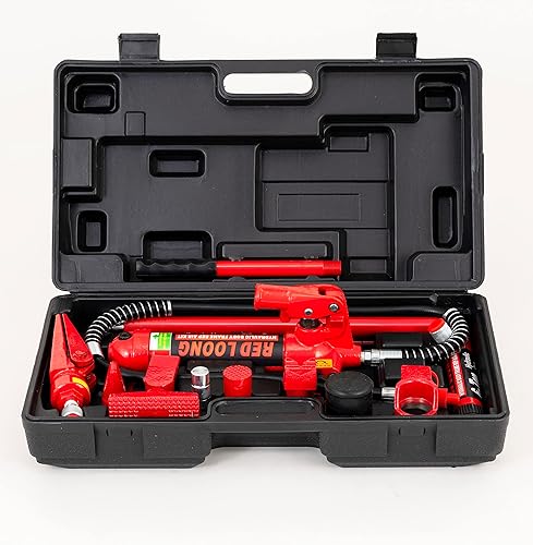 Miniatura 7 de EDLOONG Gato hidráulico Porta Power de 6 toneladas, conector hidráulico combinado multifuncional mejorado para reparaciones de automóviles, kit de