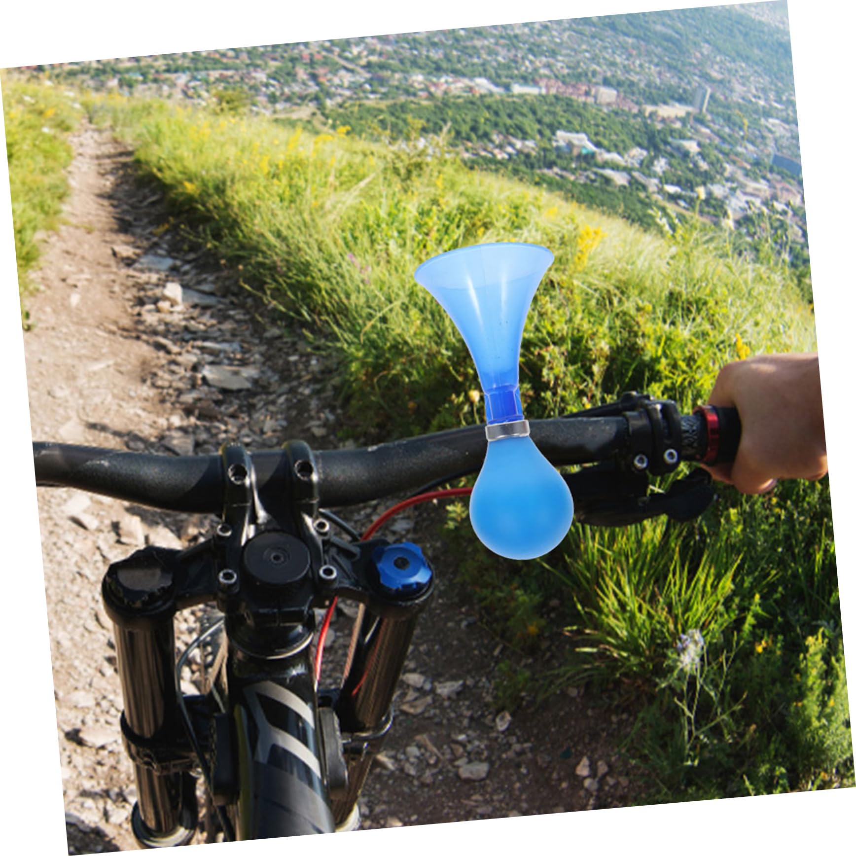 BESPORTBLE 5er-Pack Fahrradhupe – Lustige Clown-Hupe Für Kinder – Aus Plastik, Wetterfest – Einfach Zu Montieren – Für Fahrräder, Roller & Dirtbikes – Lila, 15 X 7 X 7 Cm