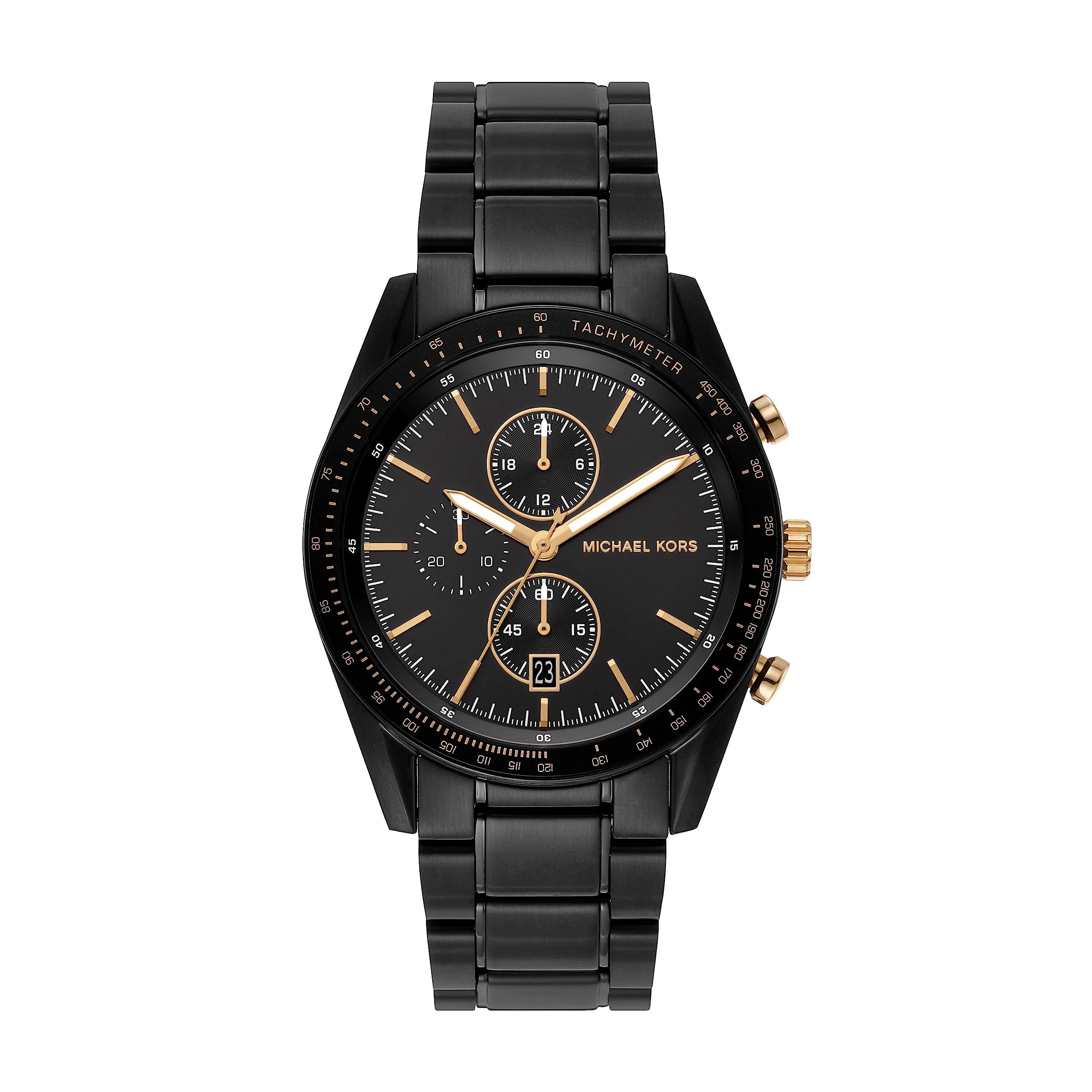 Amazon.co.jp: Michael Kors ACCELERATOR クロノグラフ ブラック 