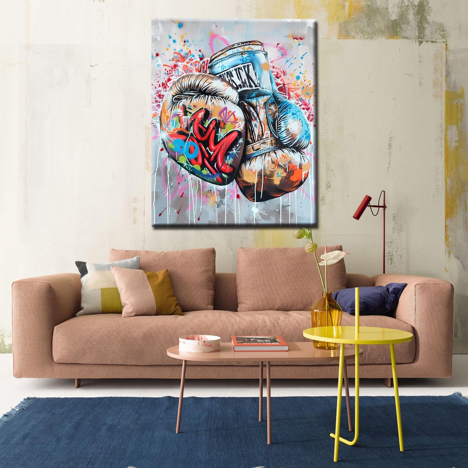 NATUCE Pintar Por Numeros Para Adultos Niños Pintura Por Números Con Pinceles Y Pinturas Decoraciones, DIY Conjunto Completo De Pinturas Para El Hogar Colorido León (16 * 20 Pulgadas, Sin Marco