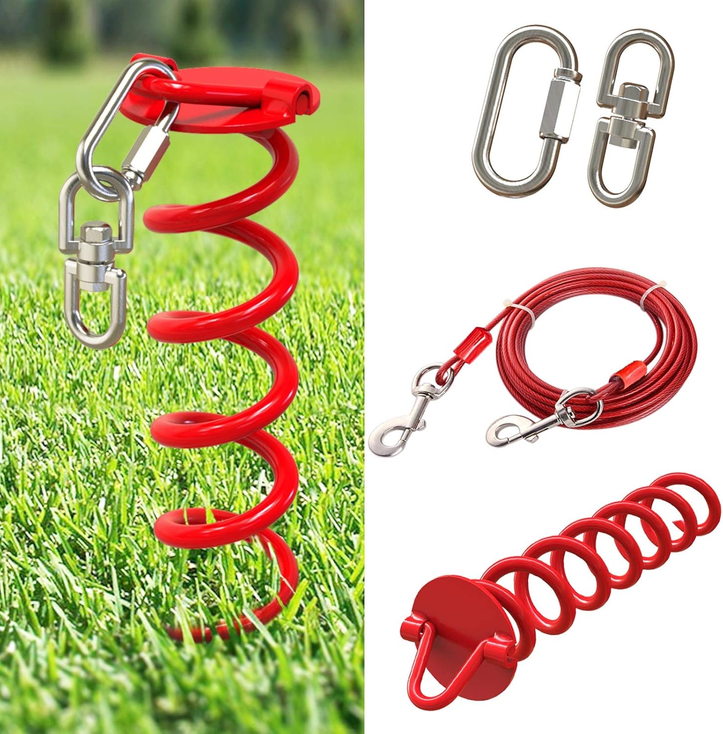 dog chain stake