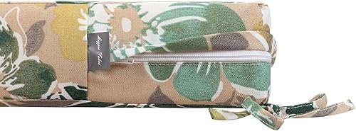 Miniatura 3 de Magpie Fabrics Fundas de cojín para banco de patio (solo funda de repuesto, sin relleno), funda de cojín impermeable resistente a la decoloración