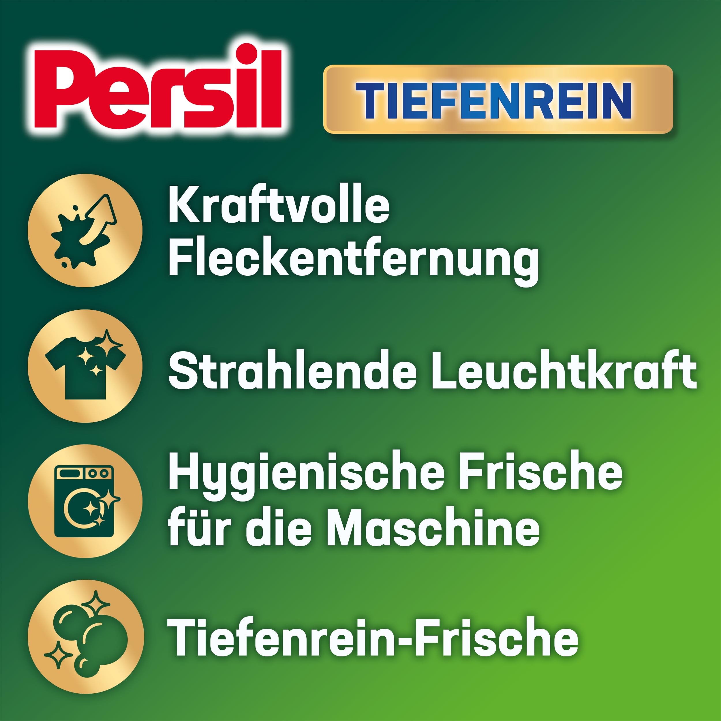 Persil Tiefenrein 4in1 DISCS (100 Waschladungen), Universal Waschmittel mit Tiefenrein-Frische, Vollwaschmittel für reine Wäsche und hygienische Frische für die Maschine