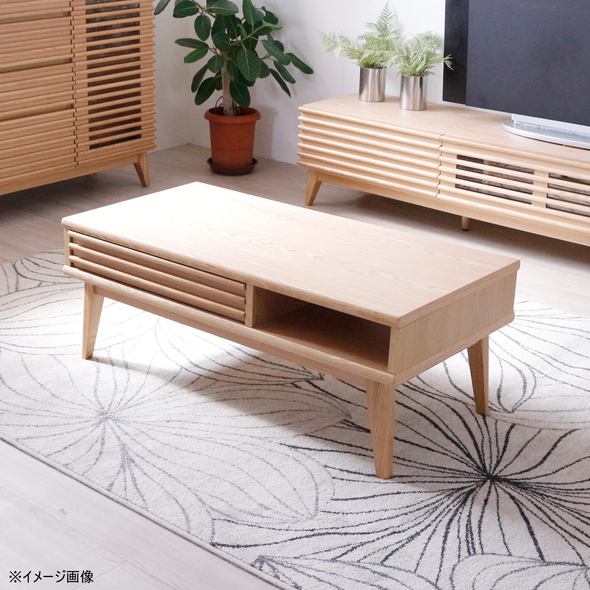 Amazon.co.jp: 関家具(Sekikagu) 大川家具 ローテーブル サイド