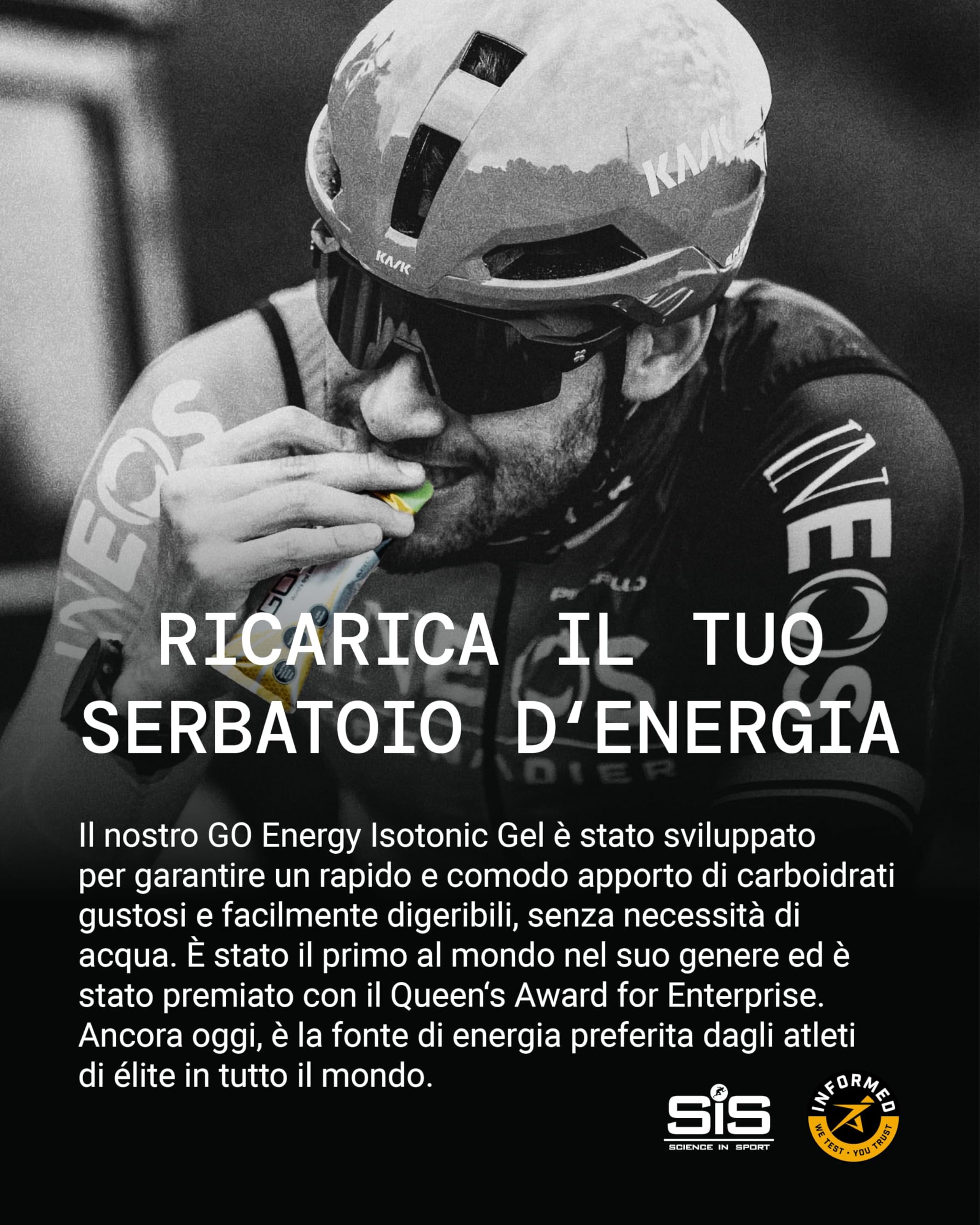 Science in Sport GO Energy Gel 20 x 60ml Vegano - Gel energetico isotonic con 22g di carboidrati, Ottimo fornitore di energia, Alternativa ottimale alle bevande isotoniche