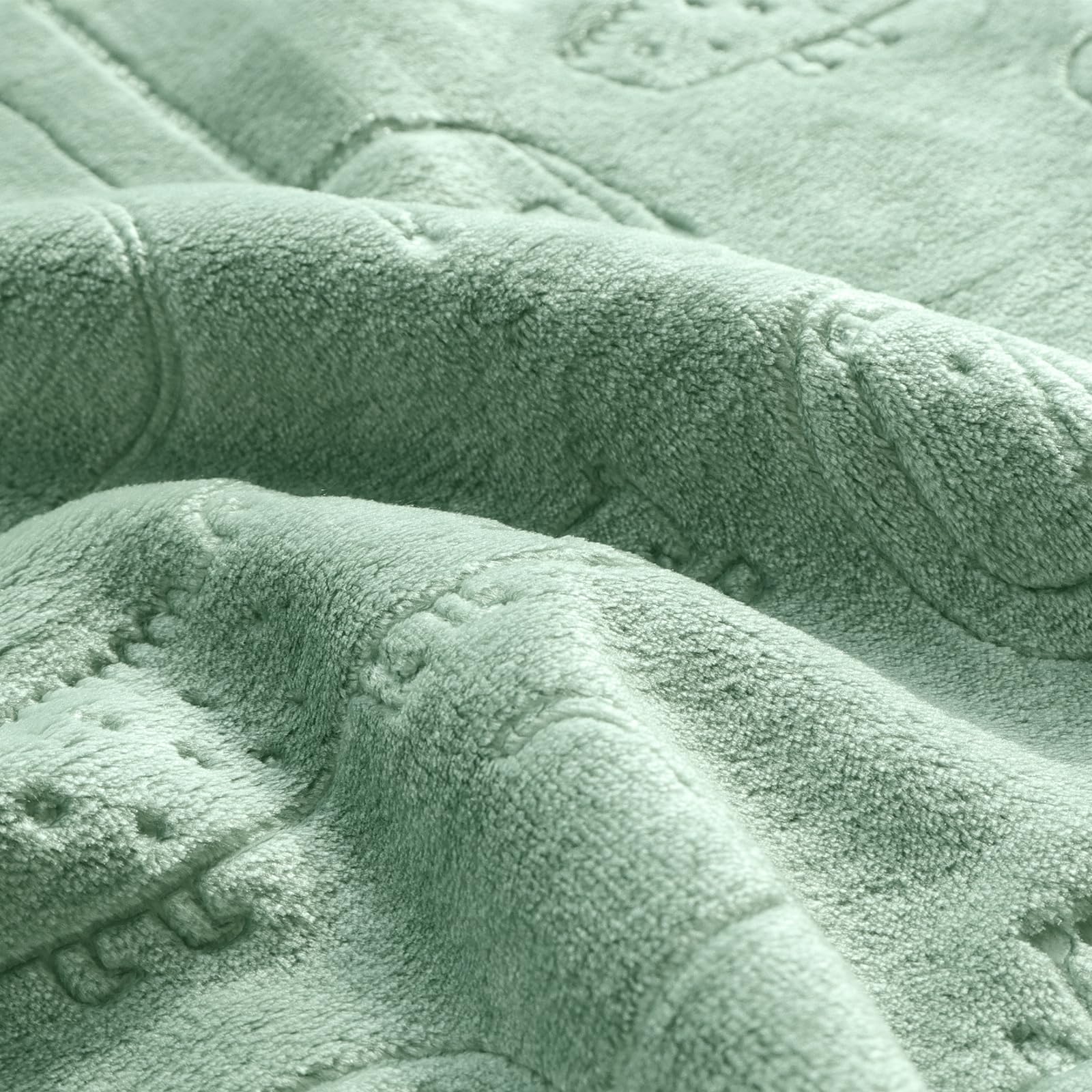 BORITAR Baby Blanket for Boys Girls Ultra Soft Fleece Warm and Lightweight Animal Blankets for Infant Toddler Newborn, 30x40 Inch, Sage Green