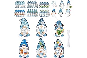 Make Your Winter Festive! clothmile 30 Winter Gnome Ornament Craft Kit for Kids