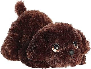 Aurora® Adorable Playful Pretties™ Casey Chocolate Lab™ Stuffed Animal - Cuddly Companions - Endless Play - Brown 10 Inches
