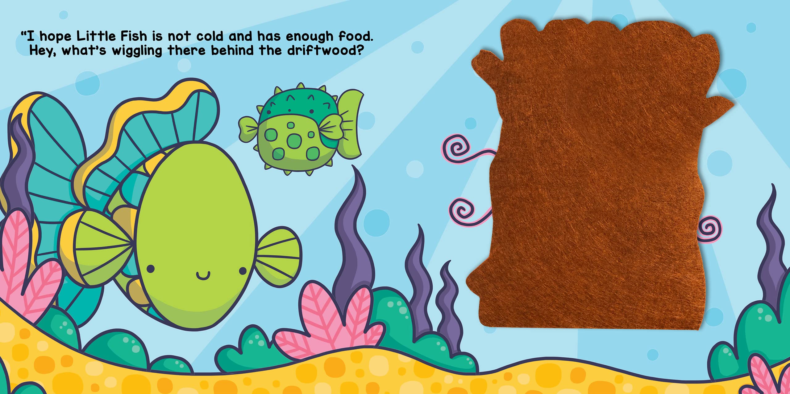 Little Hippo Libros Peek and Seek In the Ocean Libros infantiles de 1 a 3 años | Libros táctiles para niños de 1 a 3 años y libros para bebés | Los mejores libros para niños y libros sensoriales