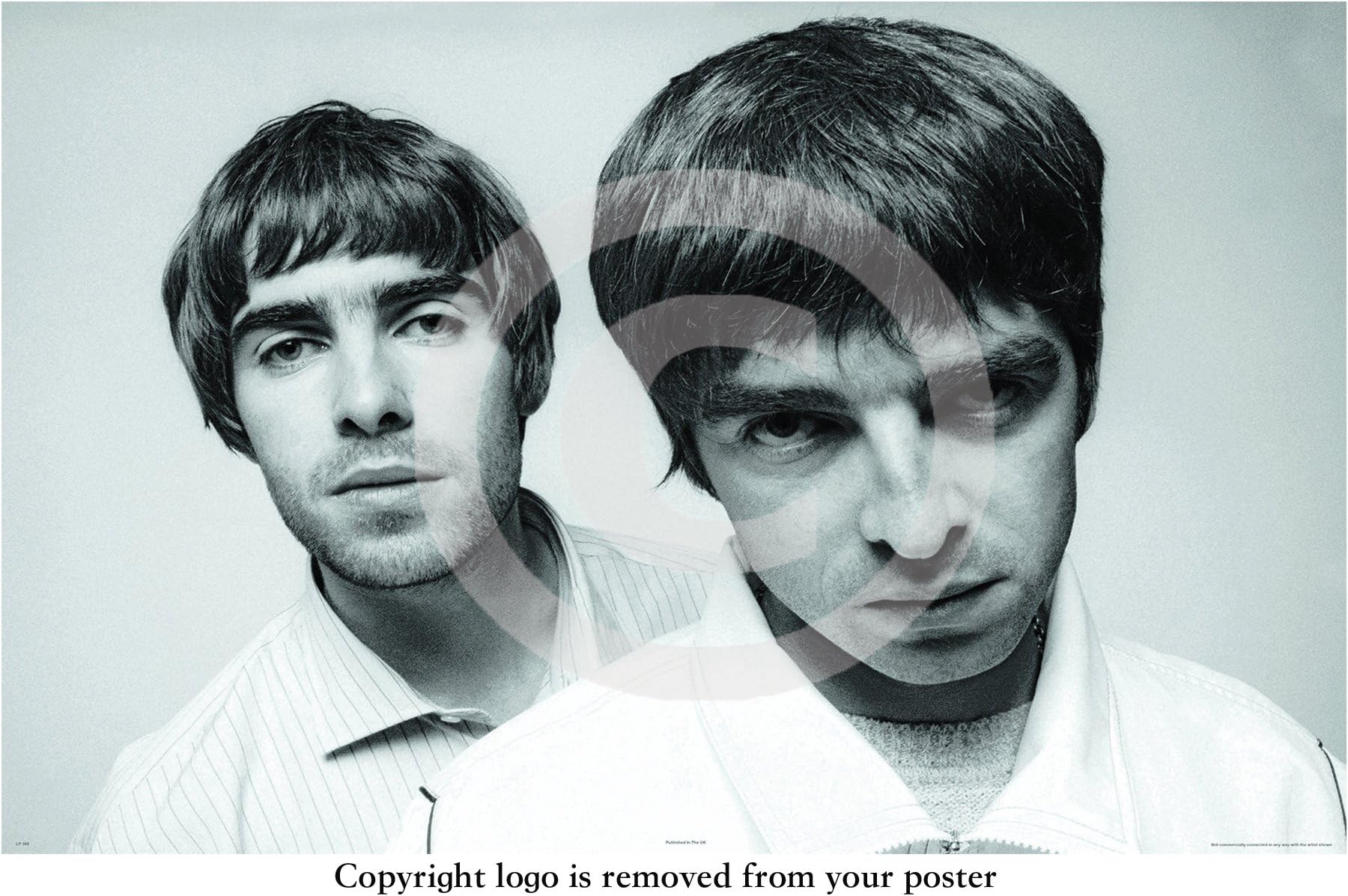 HUGE Oasis Liam & Noel Close up maxi PAPER poster Measures 91.5 x 61 cm