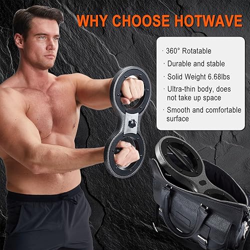 Vista 12 de HOTWAVE Burn Machine Arm Workout, Spinning Rotator Shoulder Burn Machine - 360 Degree Rotating Burn Machine Arm Workout Equipment Machine for