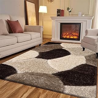 Long Carpet Runner Rug Bedroom Living Room Soft Dense Pile Large Area Carpet Washable Kicthen Floor Mat - Pona Brown Beige Cream