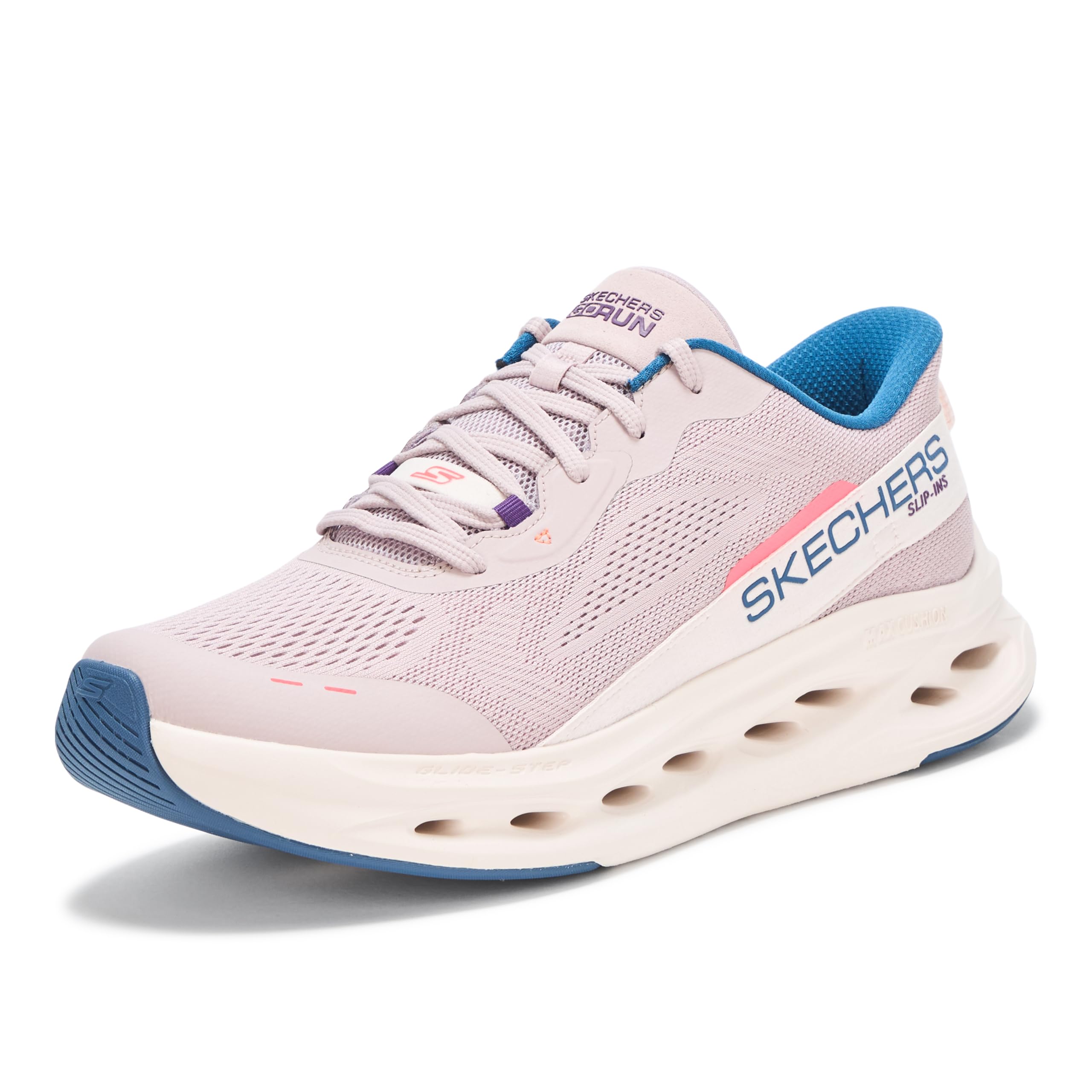Skechers MAX CUSHIONING GLIDE-STEP womens Shoes 37.5 EU LAVENDER