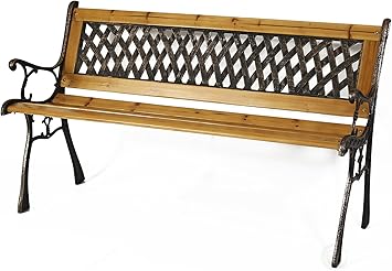 Gardenised Patio Garden Park Yard 49" Outdoor Wooden Bench