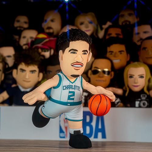Miniatura 2 de Bleacher Creatures Charlotte Hornets - Figuras de felpa de LaMelo Ball y Hugo de 10 pulgadas