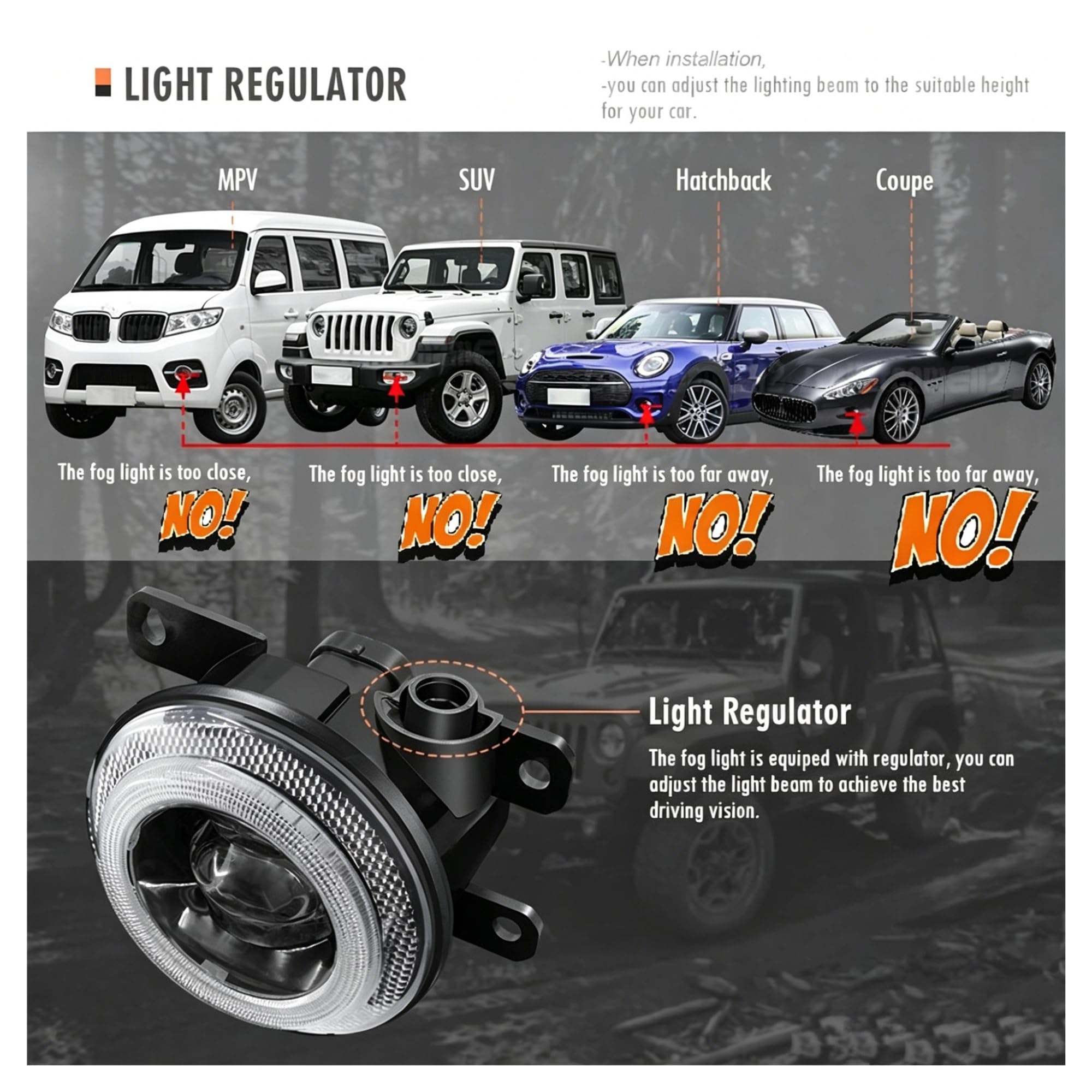 Faro Delantero Luz Antiniebla Lente LED Para Mitsubishi Para Challenger Para Nativa Para Pajero Para Dakar 2008-2015 Parachoques Delantero Coche Lámpara Canbus H11 Faros Antiniebla