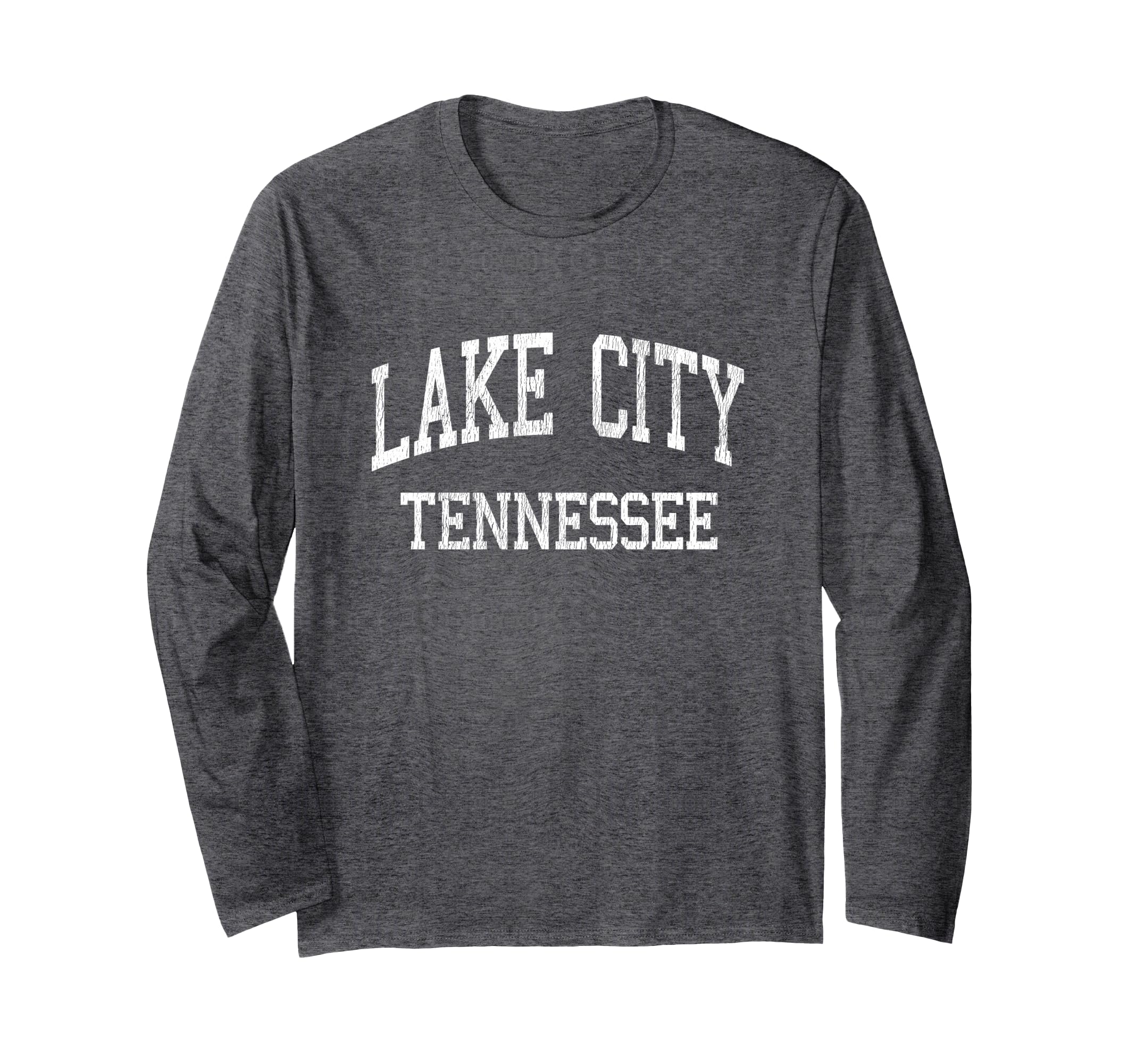 Lake City Tennessee TN Vintage Athletic Sports Design Long Sleeve T-Shirt