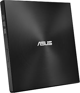 ASUS ZenDrive U7M Noir (SDRW-08U7M-U) – Lecteur Graveur CD / DVD x8 ultra-compact, compatible avec Windows et Mac OS, 2 M-...